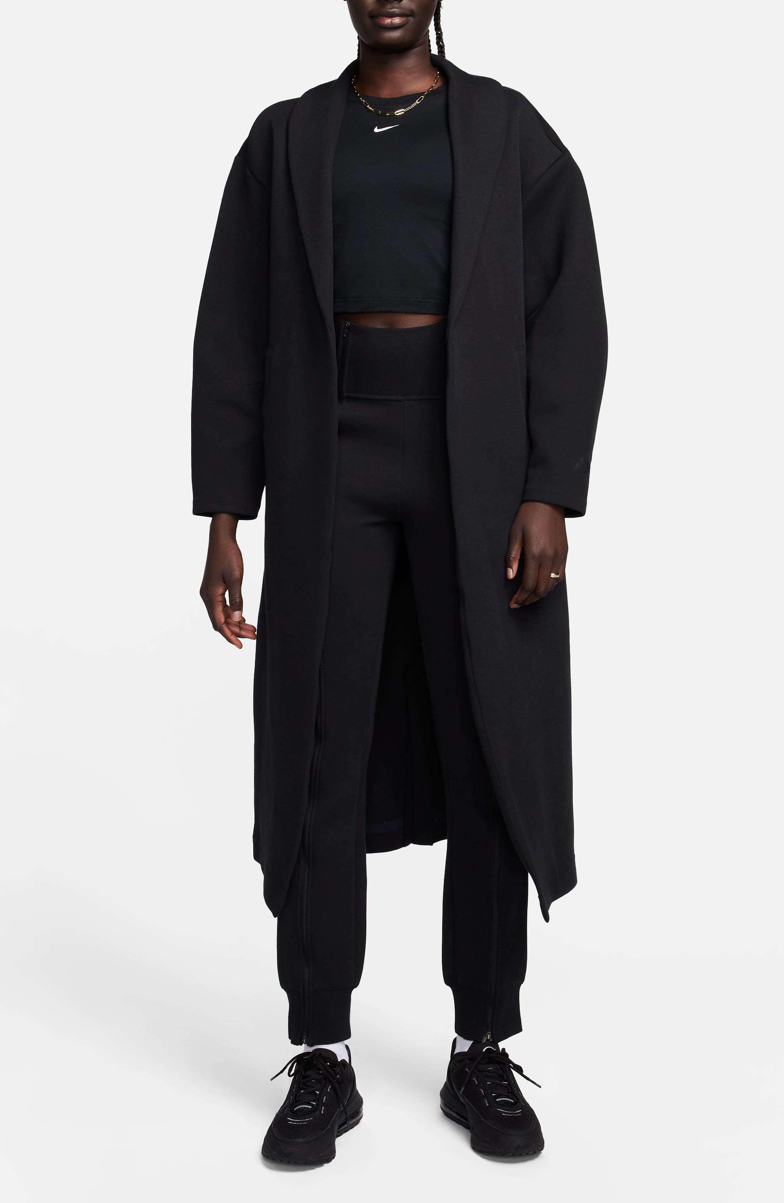 Nike Sportswear Oversize Tech Scuba Knit Duster | Nordstrom