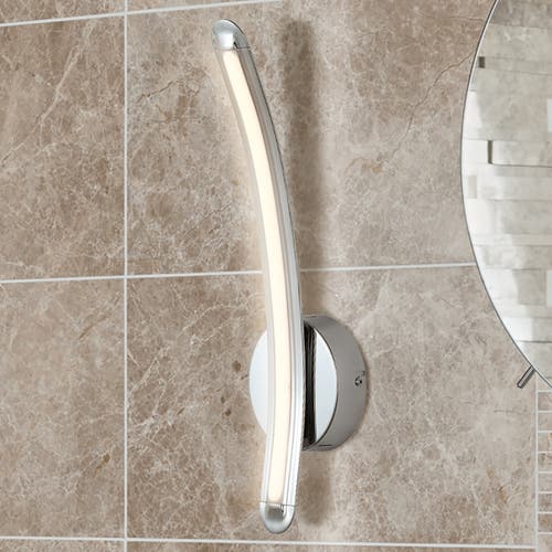 Jonathan Y Roxanna Dimmable Integrated Led Metal Sconce In Chrome