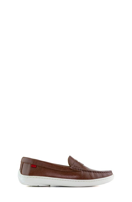 Marc Joseph New York Kids' Broadway Venetian Loafer In Cognac Grainy/white Sole