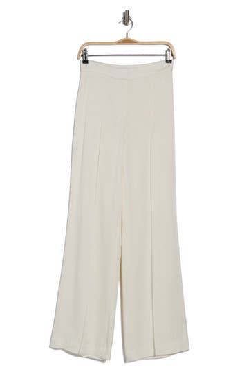 Veronica Beard Millicent Wide Leg Pants In Winter White