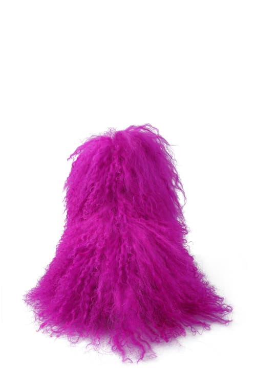 Zigi Risha Faux Fur Bootie In Fusch