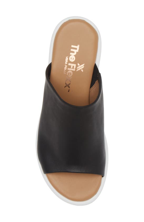 Shop The Flexx Mary Wedge Sandal In Black