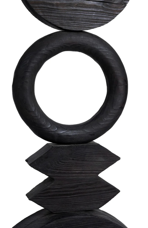 Meso Goods Arco Wood Sculpure In Black