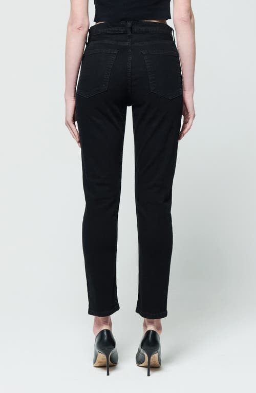 Shop Etica Ética Marcella High Waist Slim Jeans In Onyx