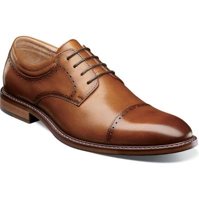 Stacy Adams Flemming Cap Toe Derby- Brown
