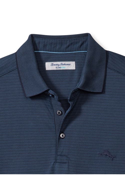 Shop Tommy Bahama Bay Stripe Islandzone® Performance Polo In Ocean Deep