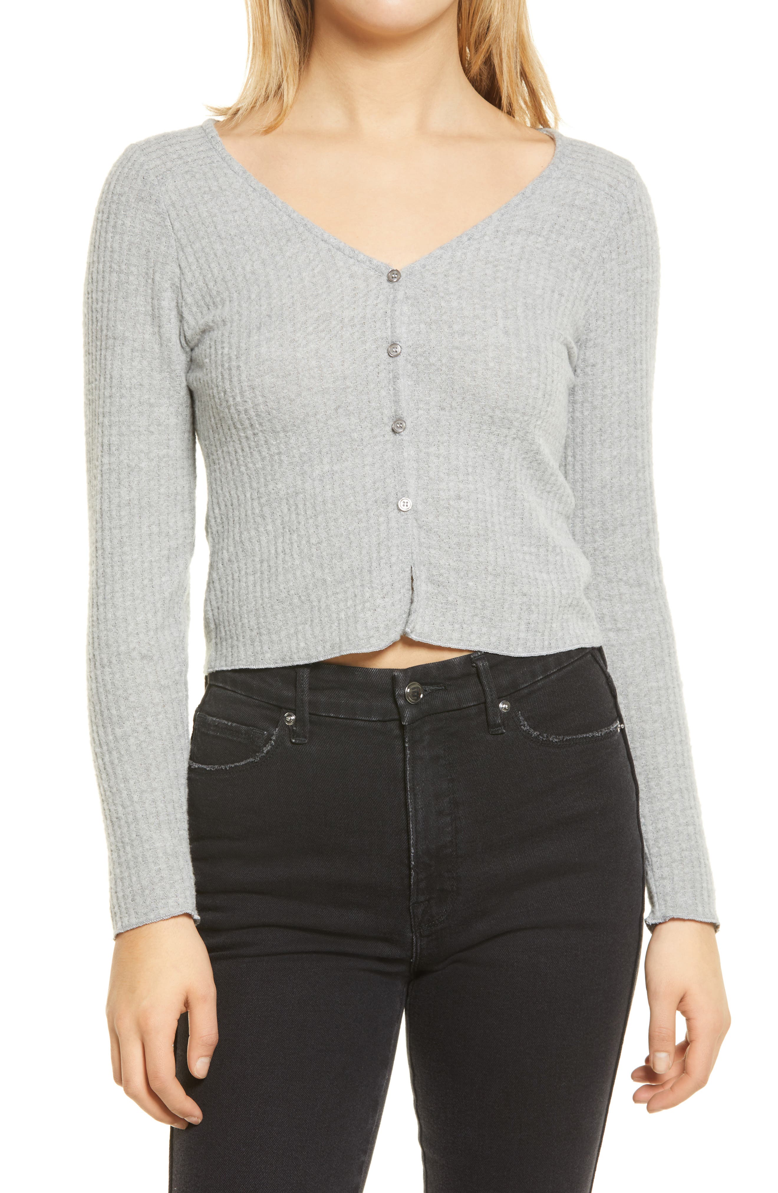 ribbed cardigan