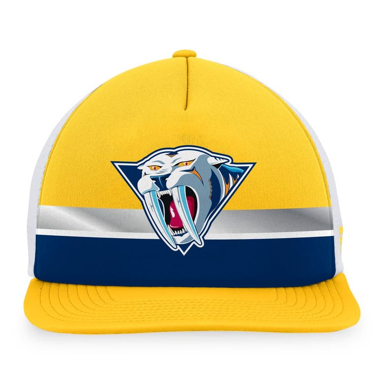 Shop Fanatics Branded Gold Nashville Predators Special Edition Trucker Adjustable Hat