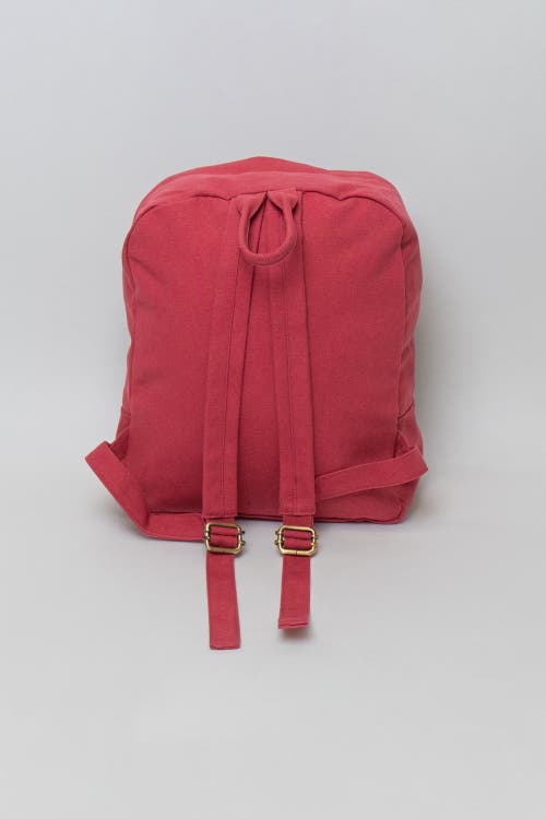Terra Thread Organic Cotton Mini Backpack In Ruby Red