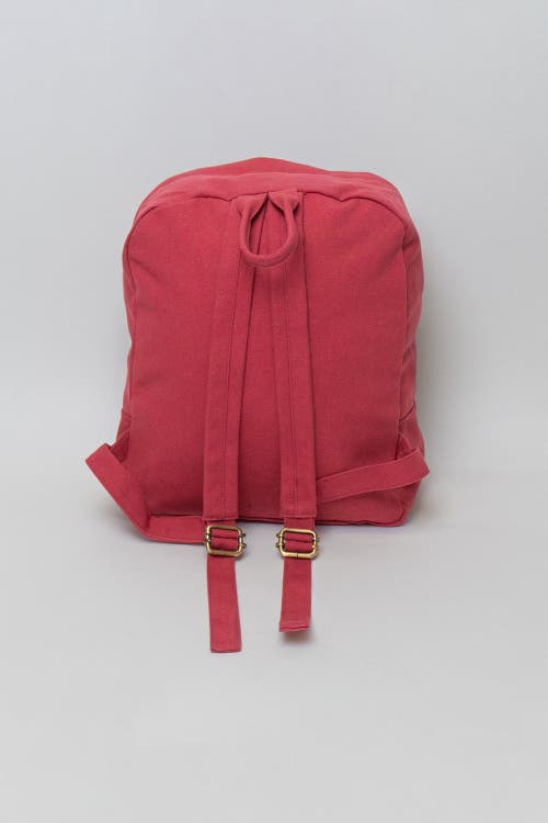 Shop Terra Thread Organic Cotton Mini Backpack In Ruby Red