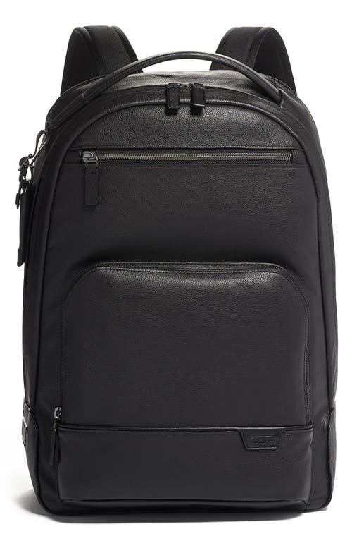 Harrison Warren Black Leather Backpack