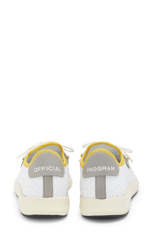 Official Program Knit Trainer Sneaker In Light Grey/dark Yellow
