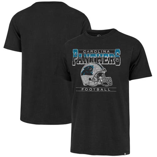 Men's '47 Black Philadelphia Eagles Field Franklin Hooded Long Sleeve T- Shirt