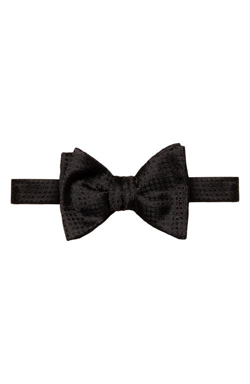 Eton Dot Silk Bow Tie in Black