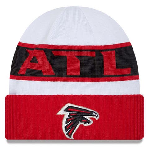 Youth New Era Black/White Atlanta Falcons Stated Cuffed Knit Hat