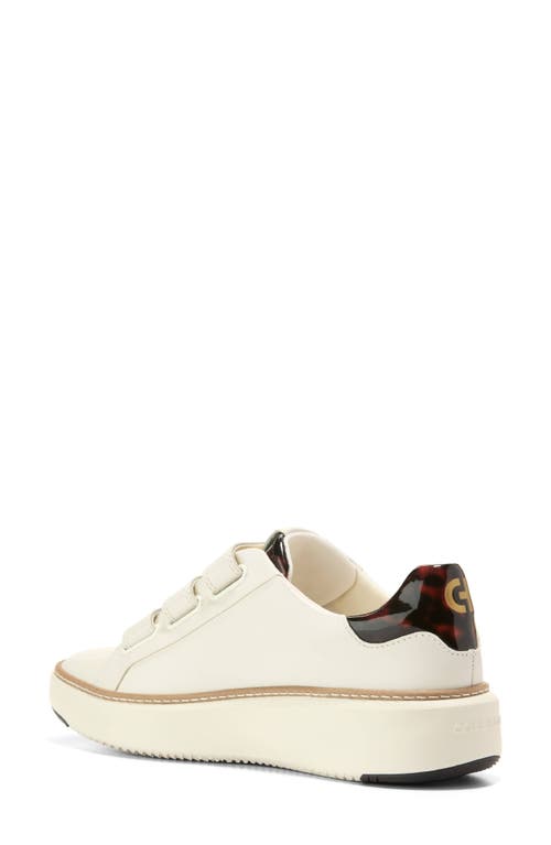 Shop Cole Haan Grandpro Topspin Strap Sneaker In Ivory/tort