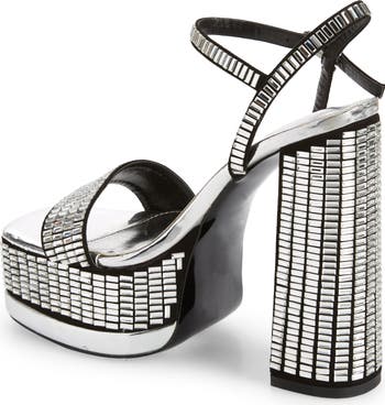 AZALEA WANG Catriona Crystal Platform Sandal (Women) | Nordstrom