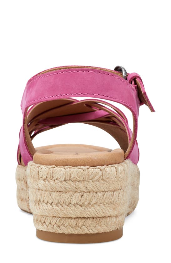 Shop Earth ® Hilda Espadrille Platform Sandal In Dark Pink