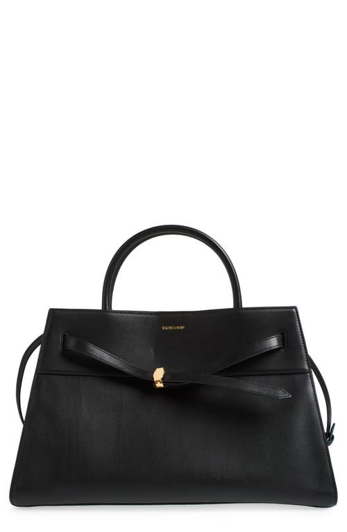 Veronica Beard Dash Large Leather Crossbody Bag In Black