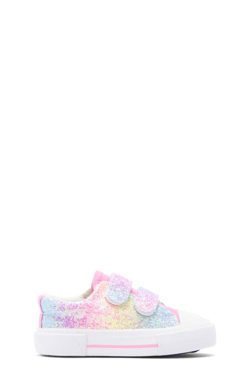 Emma New York Kids' Cap Toe Sneaker In Rainbow Glitter