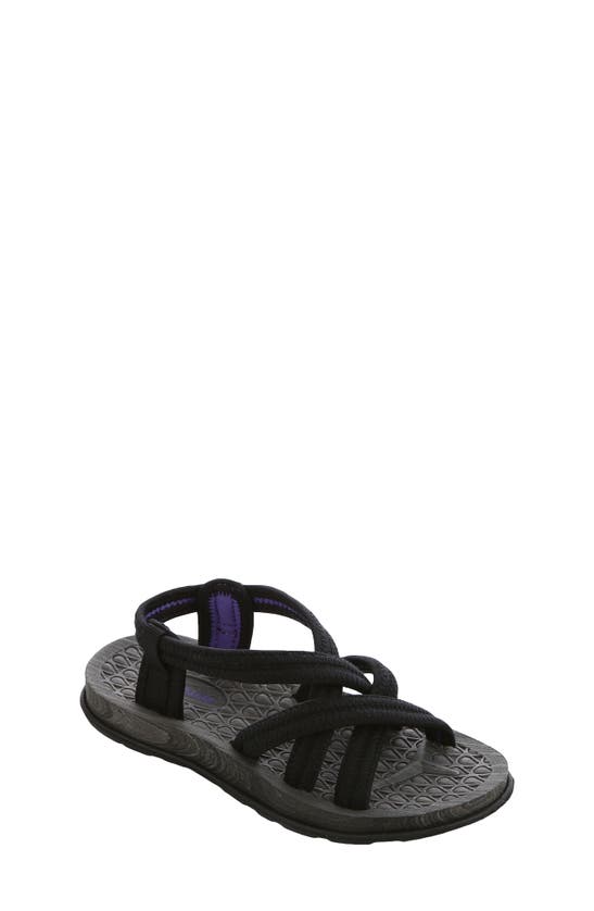 Northside Kids' Mori Sport Sandal In Black/ Purple