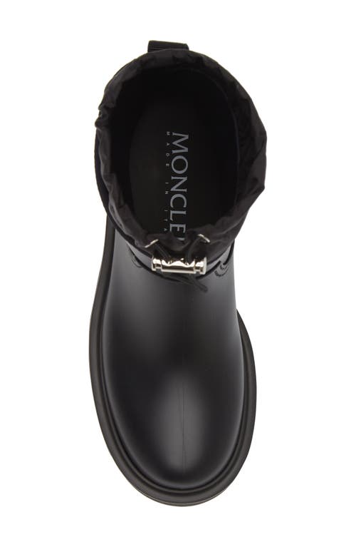 Shop Moncler Kickstream Waterproof Rain Boot In Black