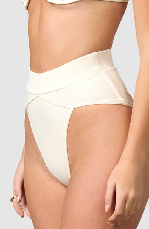 Shop Mbm Swim Aspire Bikini Bottoms In Cream