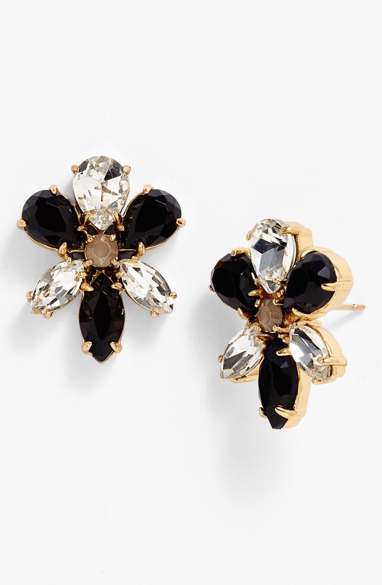 KATE SPADE NEW YORK 'gardens of paris' oversize stud earrings, Main, color, SMOKE MULTI/ GOLD