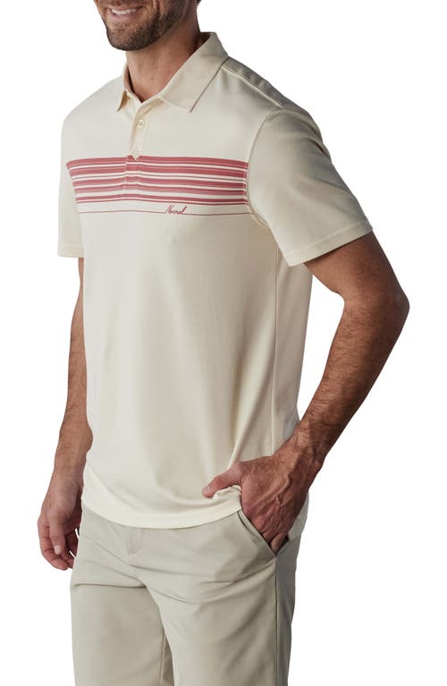 Chip Piqué Polo in Mineral Red Script