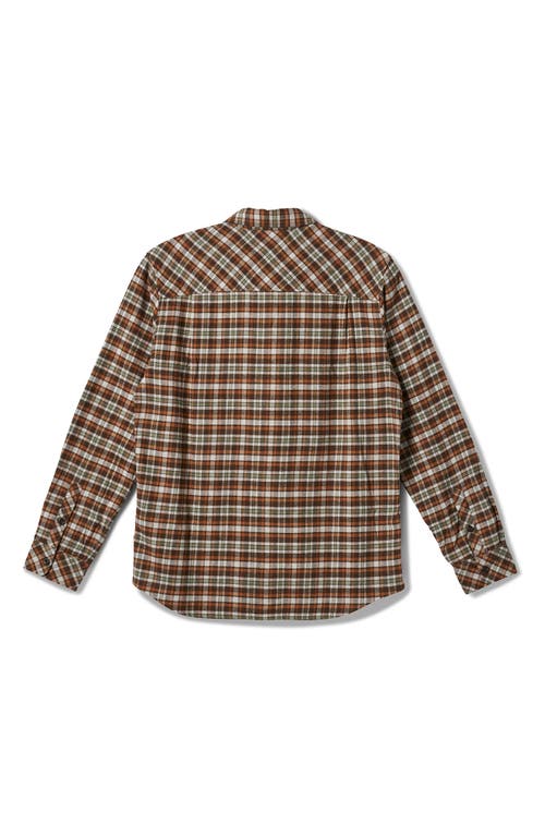 Quiksilver Legend Classic Flannel Button-up Shirt In Dark Brown