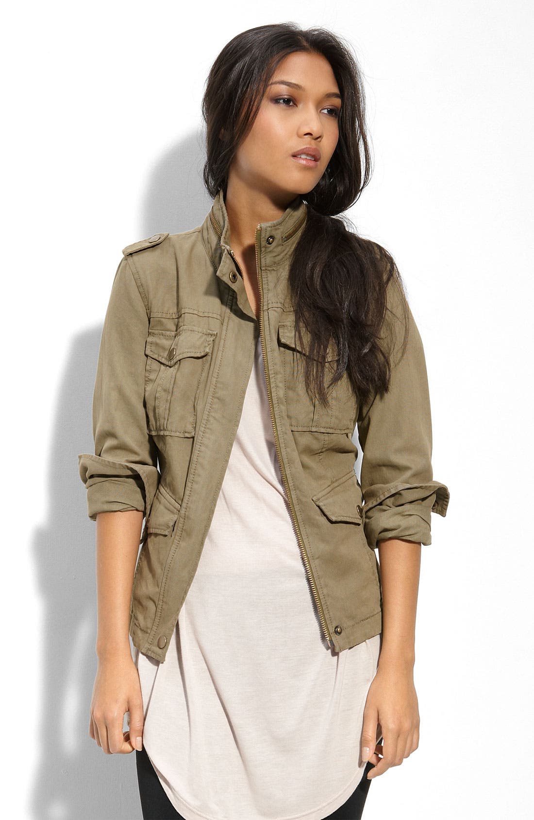 Trouvé Canvas Military Jacket Nordstrom