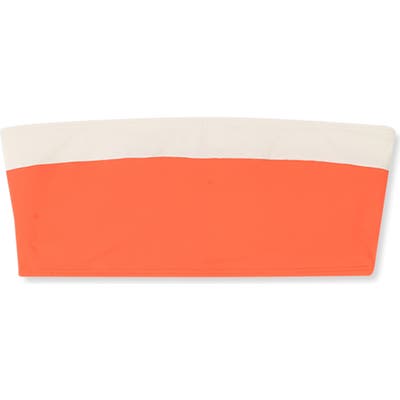 Flagpole Lori Bandeau Bikini Top, Orange