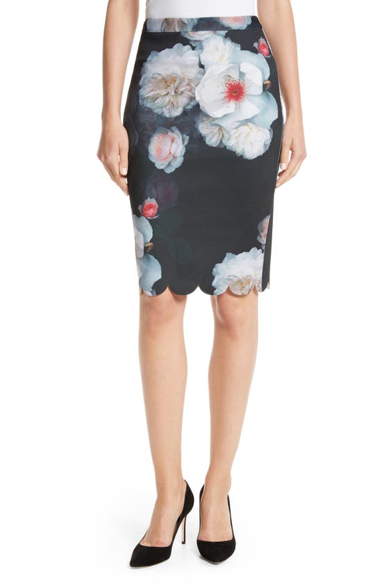 TED BAKER LAYLIE CHELSEA PRINT PENCIL SKIRT WA7W-GS31-LAYLIE