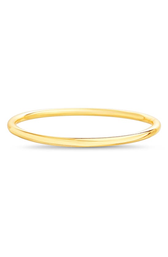 Nes Jewelry Polished Bangle In Gold