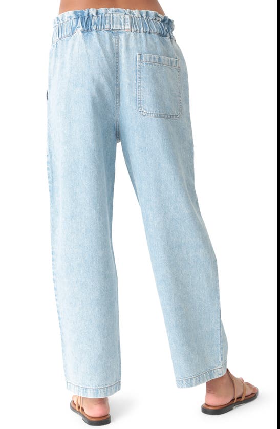 Shop Electric & Rose Easy Drawstring Jeans In Sky Blue