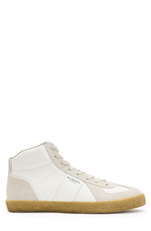 Shop Allsaints Jaimee High Top Sneaker In White/gum