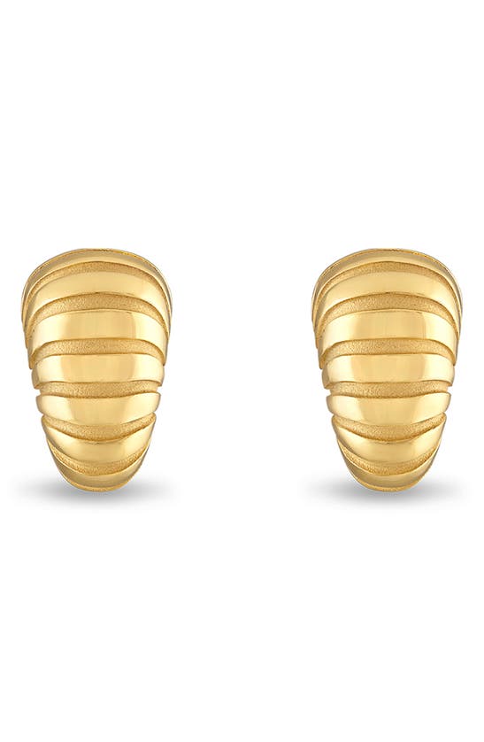 Shop Pamela Zamore Noa Taper Earrings In Gold
