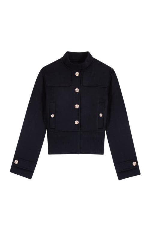 Shop Maje Wool Jacket In Black