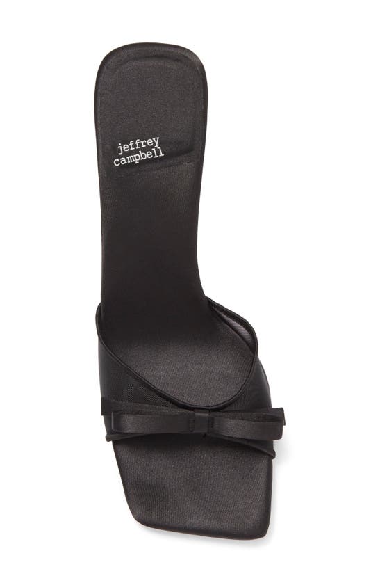 Shop Jeffrey Campbell Sweet On U Kitten Heel Slide Sandal In Black Mesh Combo