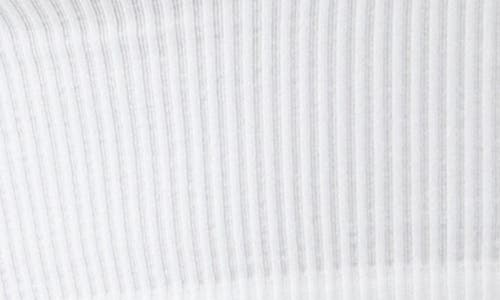 Bdg Urban Outfitters Going For Gold Long Sleeve Rib Crop Top In White