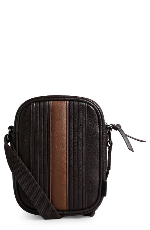 Ever Striped Flight Bag in Brown Chocolate