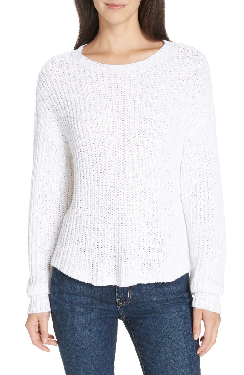 Eileen Fisher Crewneck Crop Shaker Sweater (Regular, Petite & Plus Size ...
