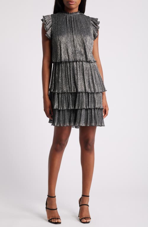 CHELSEA28 CHELSEA28 METALLIC TIERED MINIDRESS