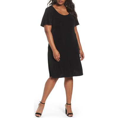 Plus Size Vikki Vi T-Shirt Dress, Black