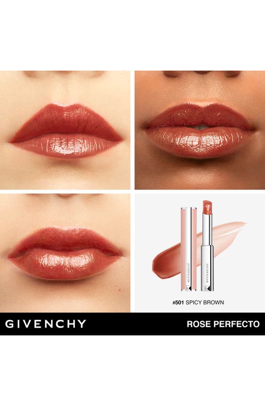 Shop Givenchy Rose Hydrating Lip Balm In 501 Spicy Brown
