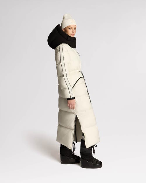 Alpenhaus Tingwick 2-in-1 Maxi Puffer With Removable Sleeves In Snow-white
