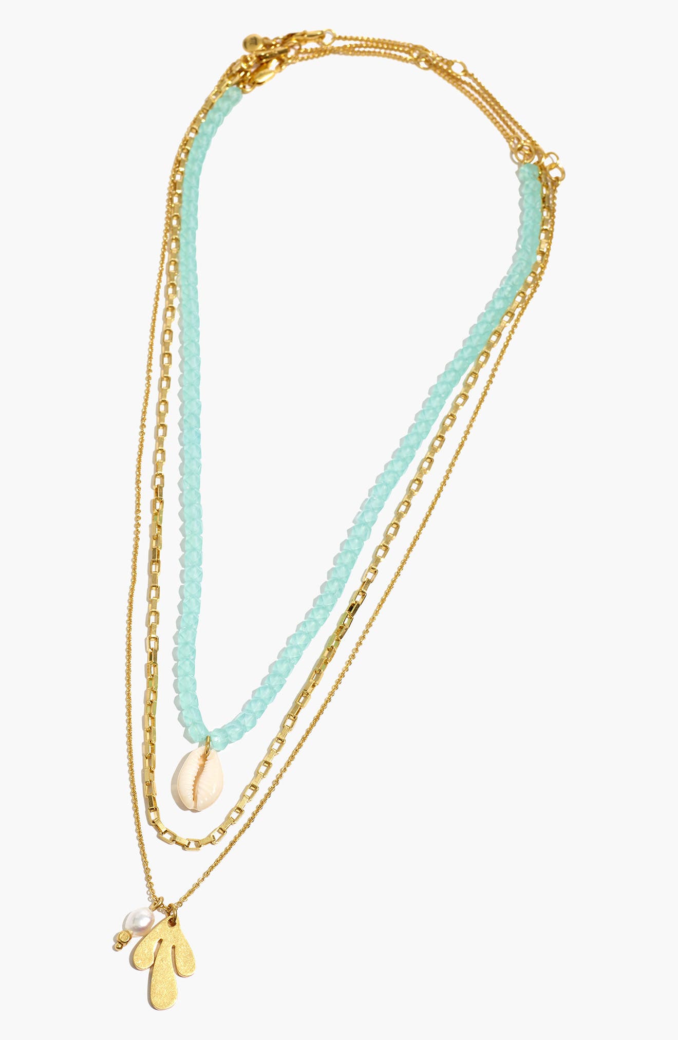 madewell story set of 3 layered necklaces