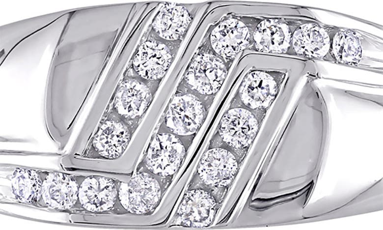 Delmar Diamond Ring In White Gold