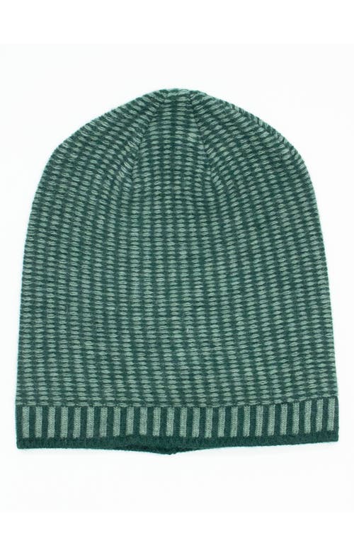 Shop Portolano Stitch Slouchy Knit Beanie In Forest/militare