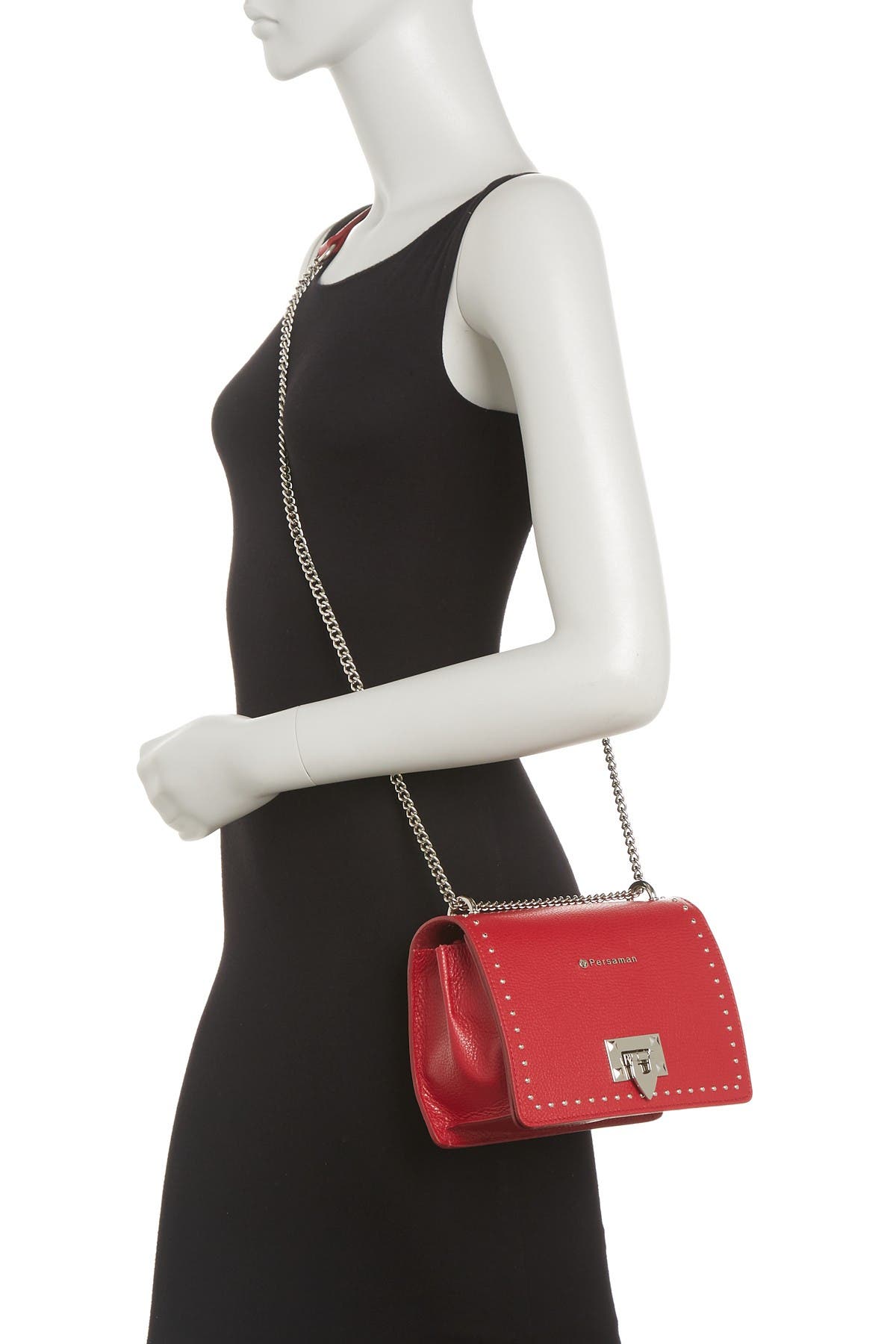 Persaman New York | Alison Studded Crossbody Chain Shoulder Bag ...